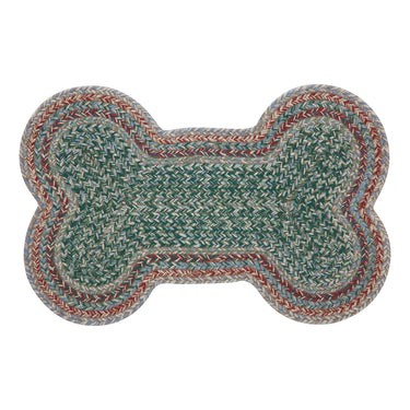 Multi Indoor/Outdoor Medium Bone Shape Braided Rug 15